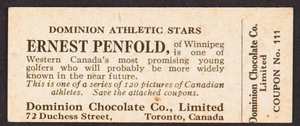V31 1925 Dominion Chocolates Athletic Stars